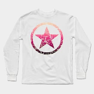 Pretty Pink Star Graphic Long Sleeve T-Shirt